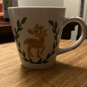 Glory Haus Merry Christmas Y'all Reindeer Jumbo Mug.